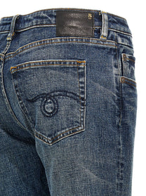 R13 Overflow Boy Flare Jeans Blue