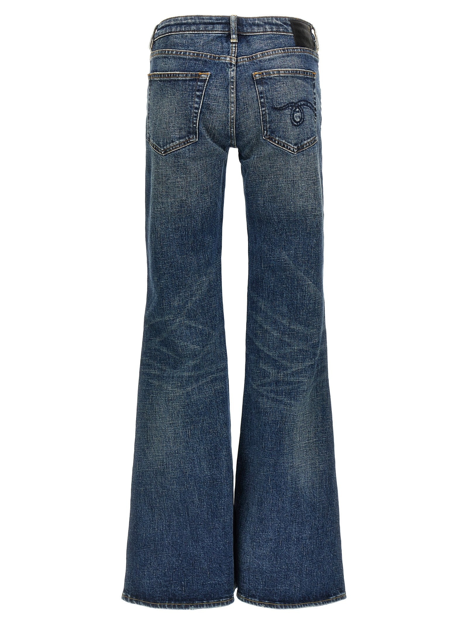 R13 Overflow Boy Flare Jeans Blue