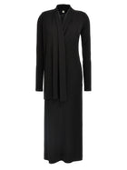 Toteme Overlapped Jersey Dress Black