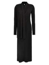 Toteme Overlapped Jersey Dress Black