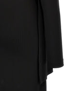 Toteme Overlapped Jersey Dress Black, view 4