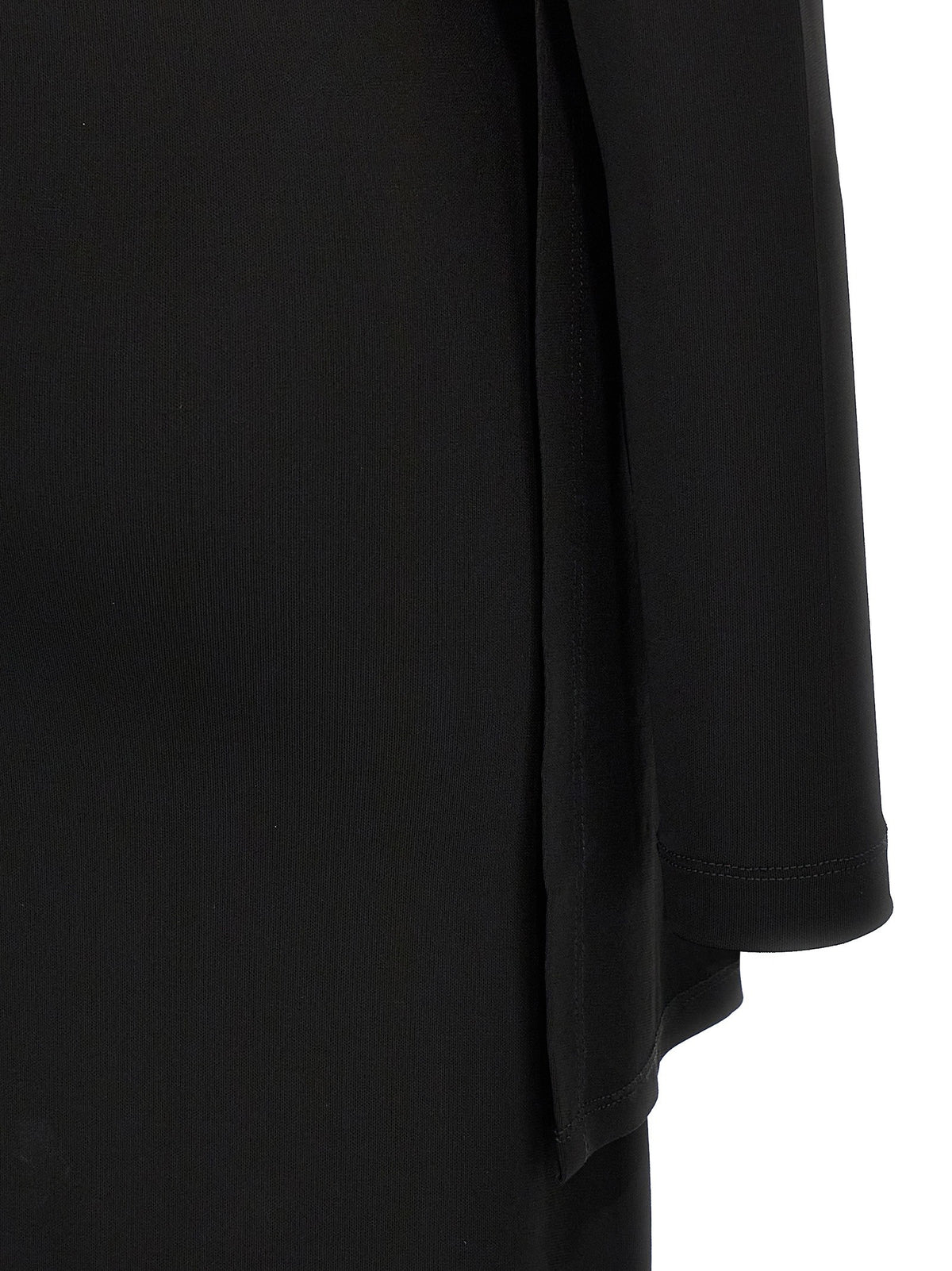 Toteme Overlapped Jersey Dress Black, view 4