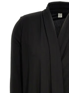 Toteme Overlapped Jersey Dress Black, view 3