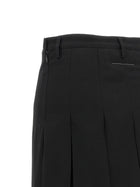 MM6 Maison Margiela Overlapping Pleated Skirt Black, view 4