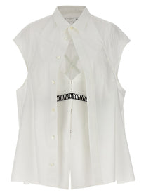 Sacai Overlay Shirt White