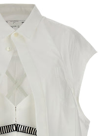 Sacai Overlay Shirt White