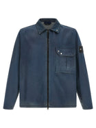 Stone Island Overshirt Capsule Denim Research Blue