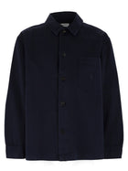 Saint Laurent Men's Overshirt Cassandre Blue
