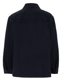 Saint Laurent Men's Overshirt Cassandre Blue