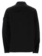 Stone Island Men's Overshirt with Zip Pockets Sul Petto Black, view 2