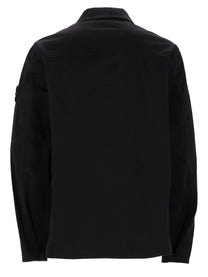 Stone Island Men's Overshirt Con Zip Tasche Sul Petto Black