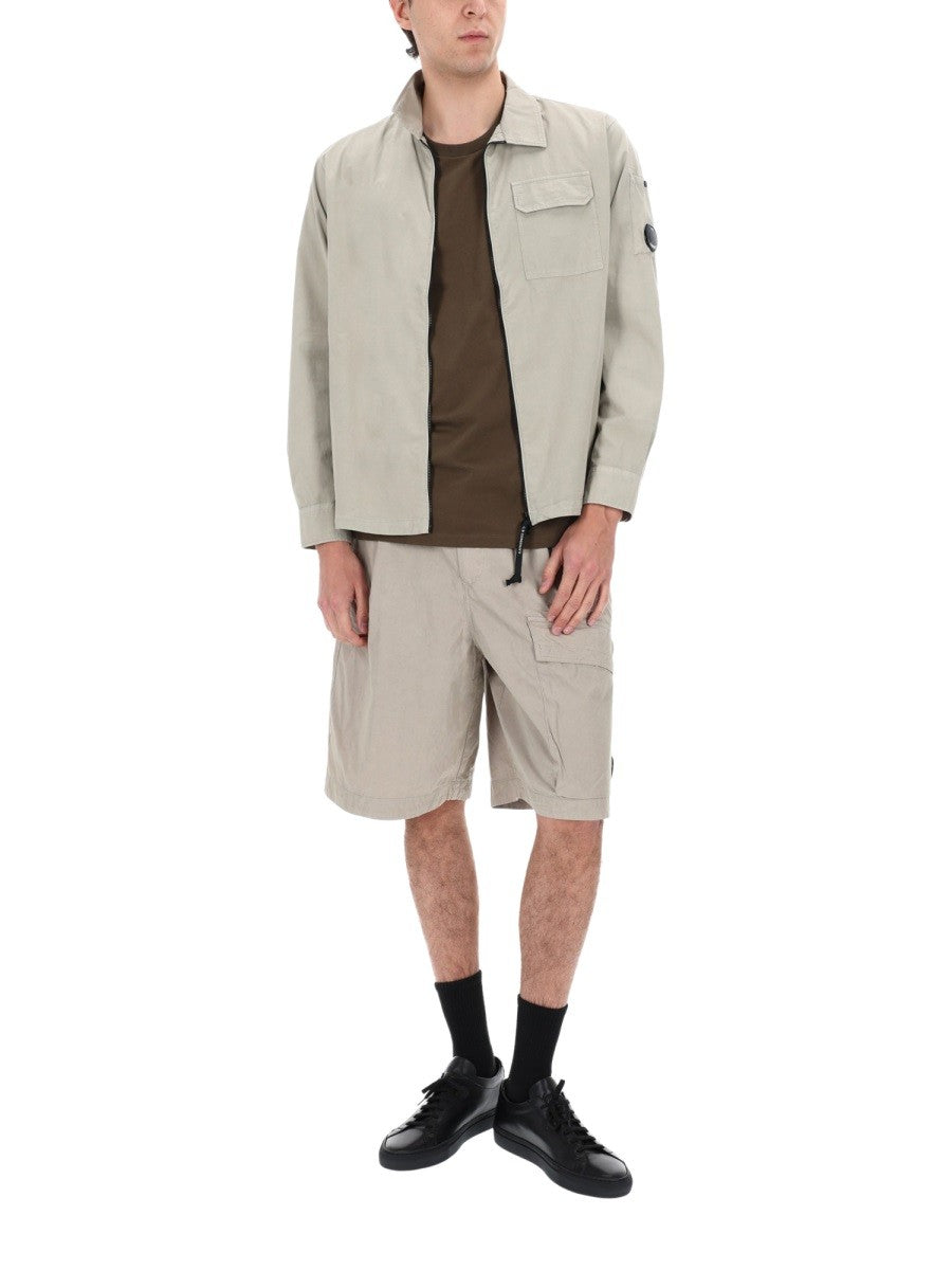 C.P. Company Men's Overshirt Con Zip Grey