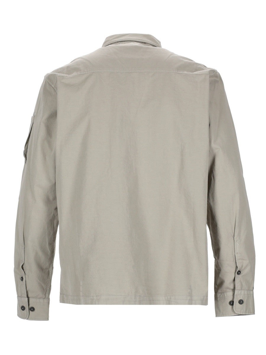 C.P. Company Men's Overshirt Con Zip Grey
