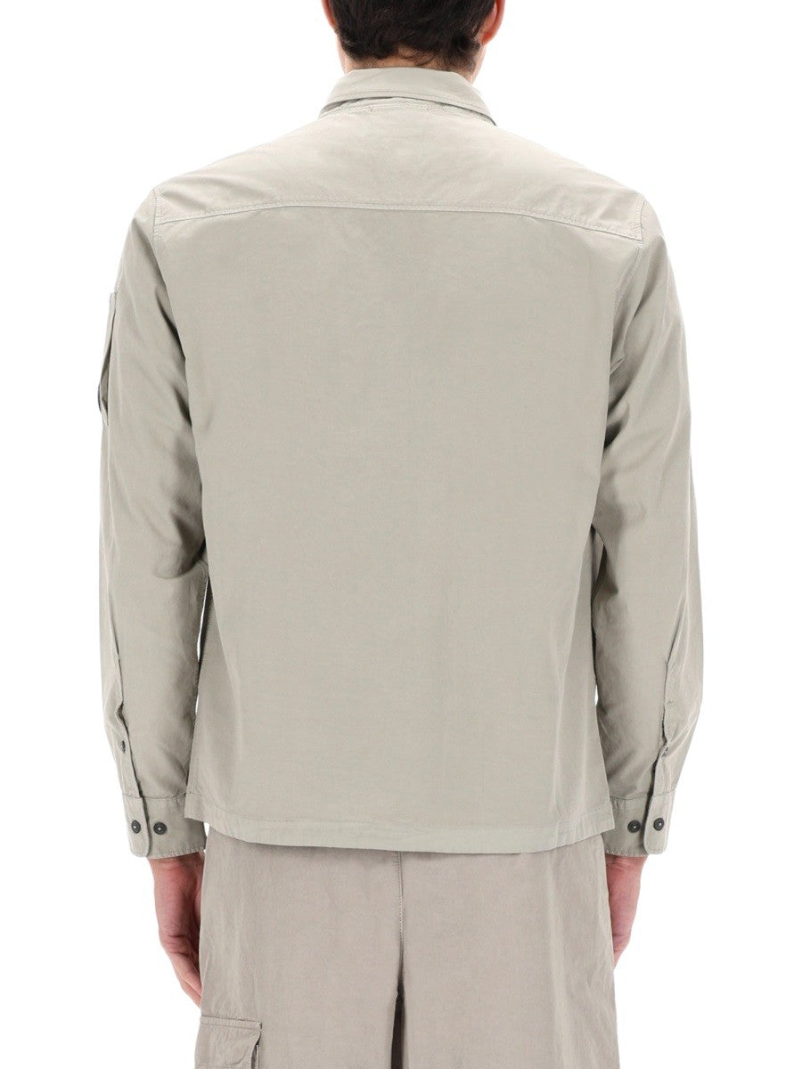 C.P. Company Men's Overshirt Con Zip Grey