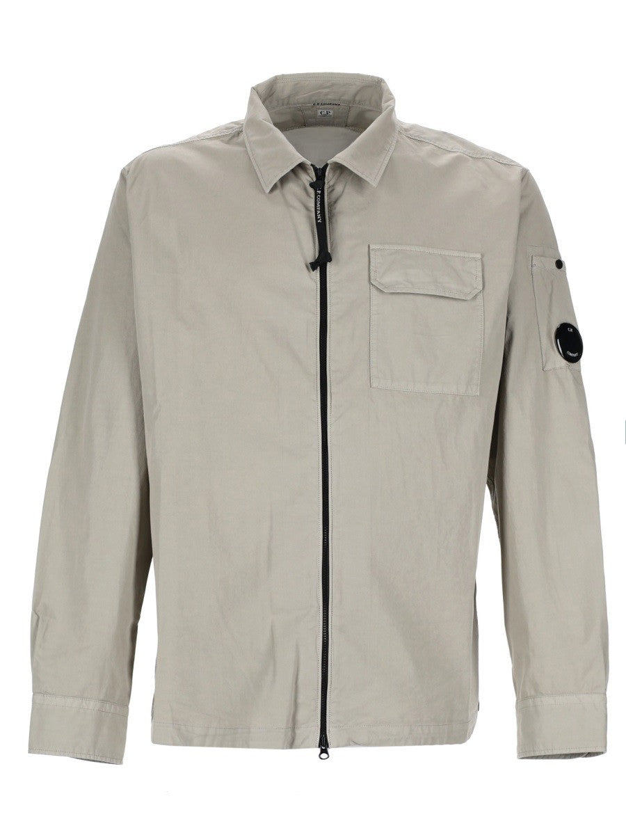 C.P. Company Men's Overshirt Con Zip Grey