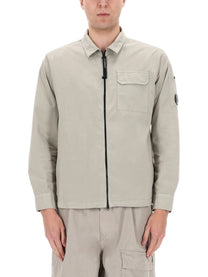 C.P. Company Men's Overshirt Con Zip Grey