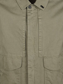 Massimo Osti Men's Overshirt Cotton Blend Jacket Beige