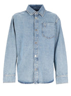 Ami Paris Unisex Overshirt in Denim Blue