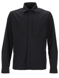 Herno Men's Overshirt in Misto Lana Black