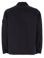 Stone Island Men's Twill Cotton Overshirt Blue, view 2