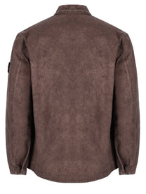 Stone Island Men's Overshirt in Velluto Coste Brown