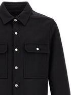 Rick Owens Overshirt Jacket Black, view 3