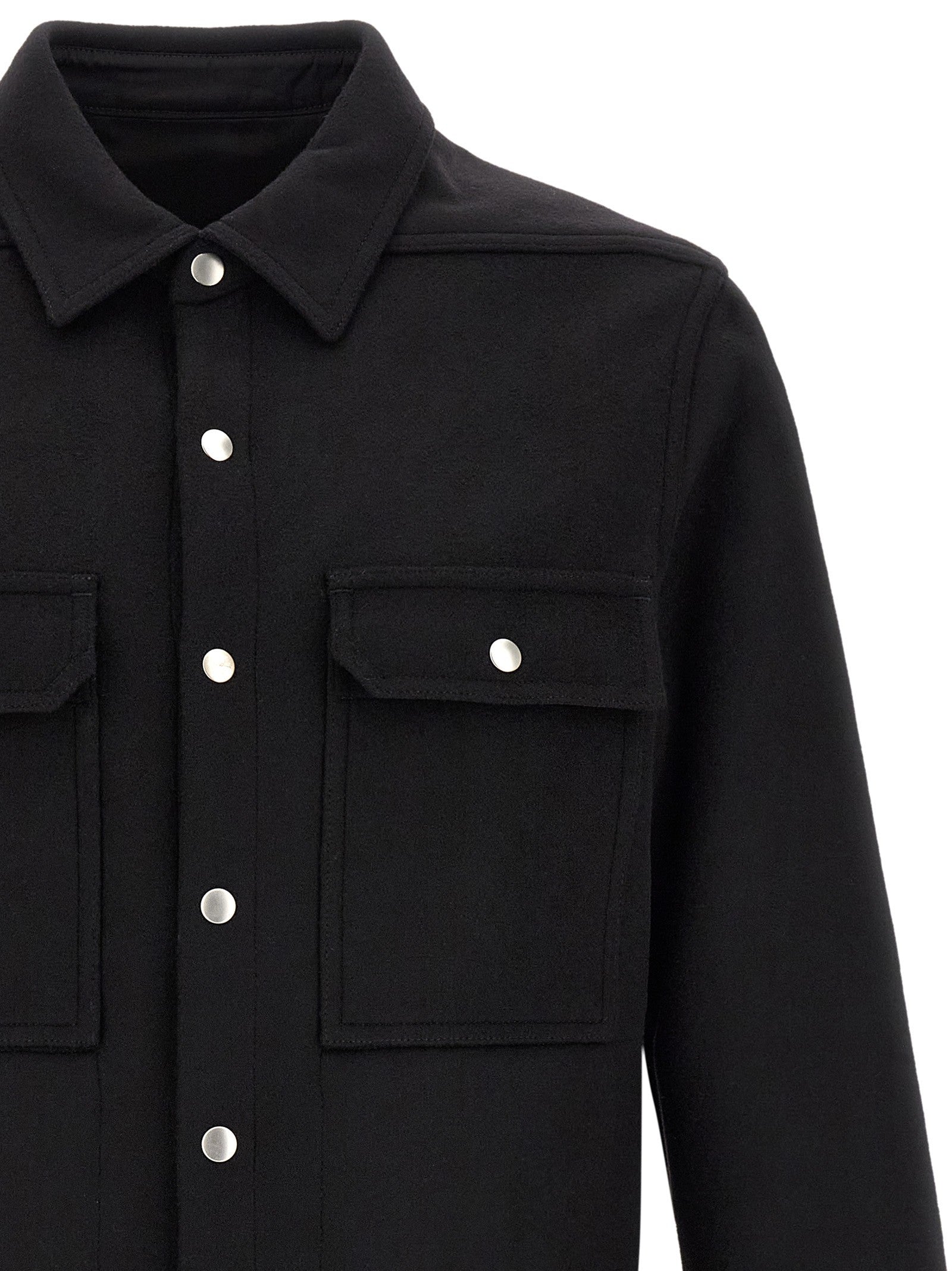 Rick Owens Overshirt Jacket Black