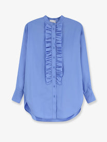 Nude Women's Oversize Cotton Shirt Blue