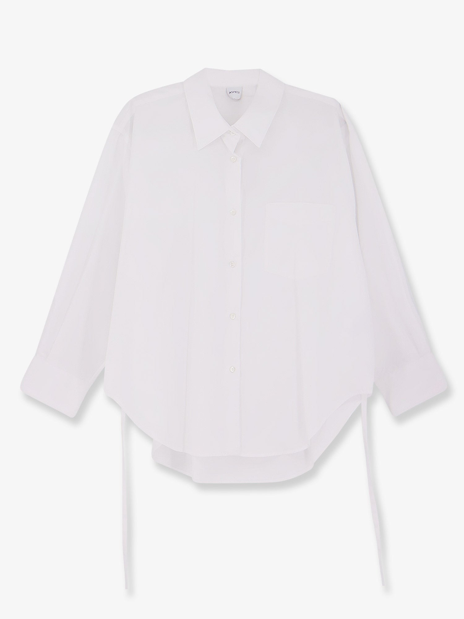ASPESI Women's Oversize Cotton Shirt White ASPESI