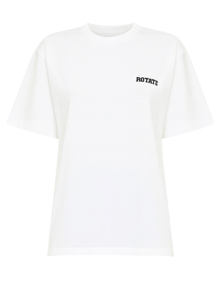 ROTATE Birger Christensen Women's Oversize Fit Shirt White
