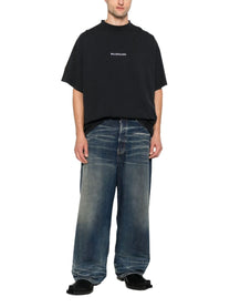 Balenciaga Men's Oversize Fit Shirt Black, view 4