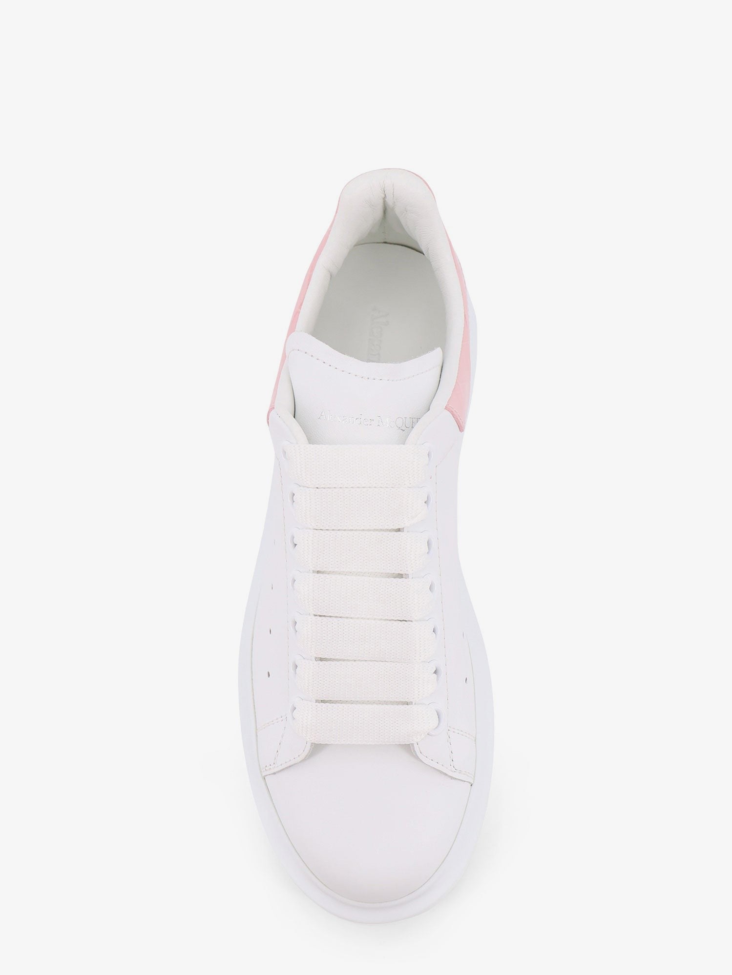 Alexander McQueen Women's Oversize Leather Sneakers Blue