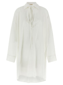 Di.La3 Pari' Oversize Shirt White