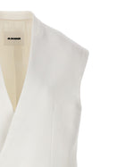 Jil Sander Oversize Tailored Vest White, view 3