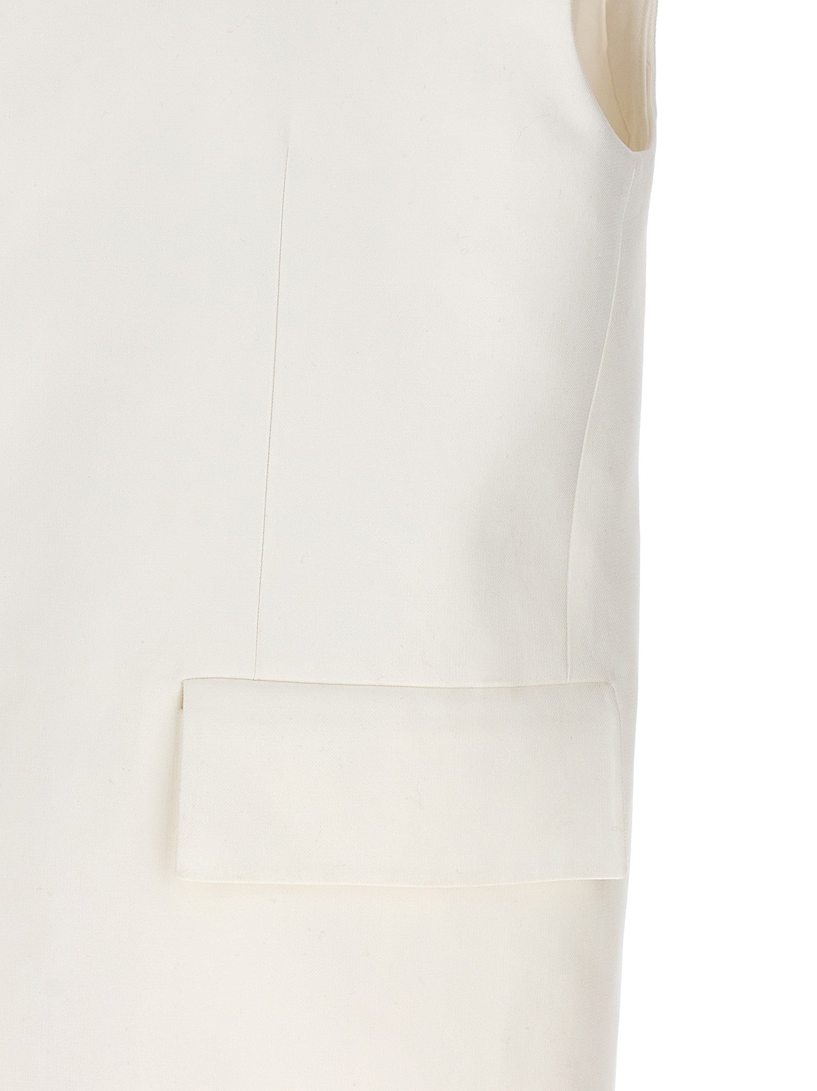 Jil Sander Oversize Tailored Vest White