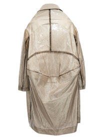 Comme Des Garçons Oversize Texture Trench Coat Grey
