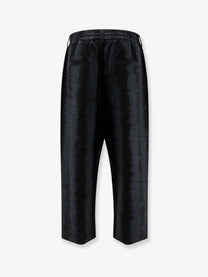 Y-3 Men's Cotton and Linen Trousers Black