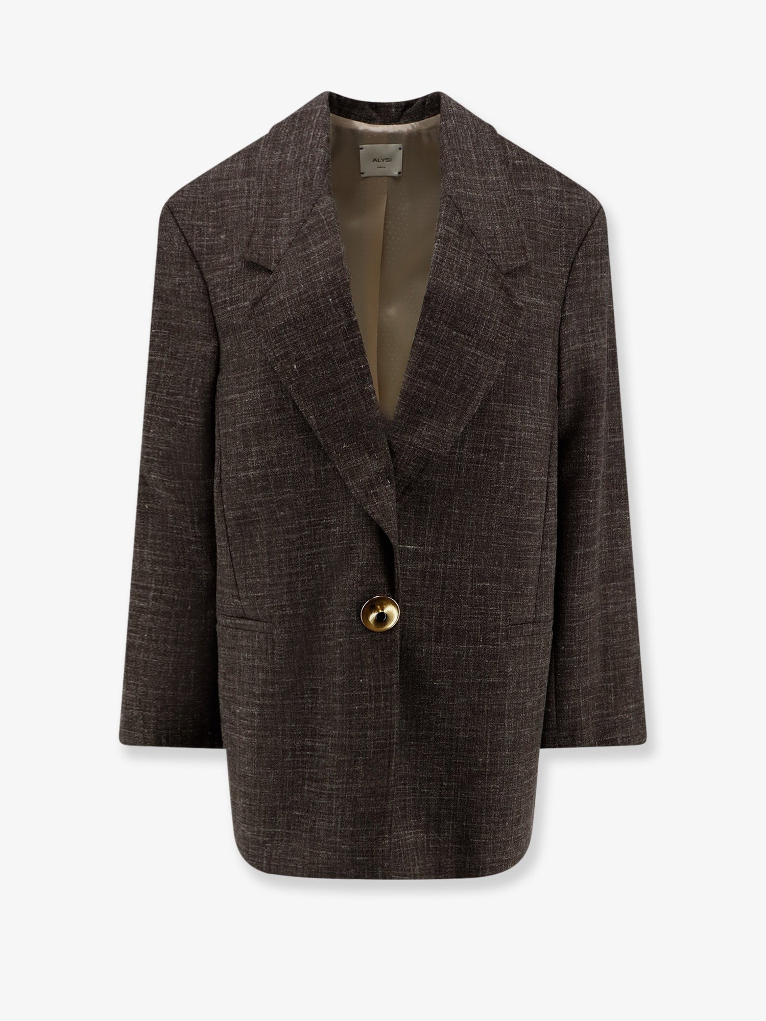 Alysi Women's Oversize Wool and Linen Blend Blazer SIGARO