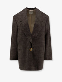 Alysi Women's Oversize Wool and Linen Blend Blazer SIGARO