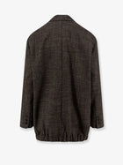 Alysi Women's Oversize Wool and Linen Blend Blazer SIGARO, view 2