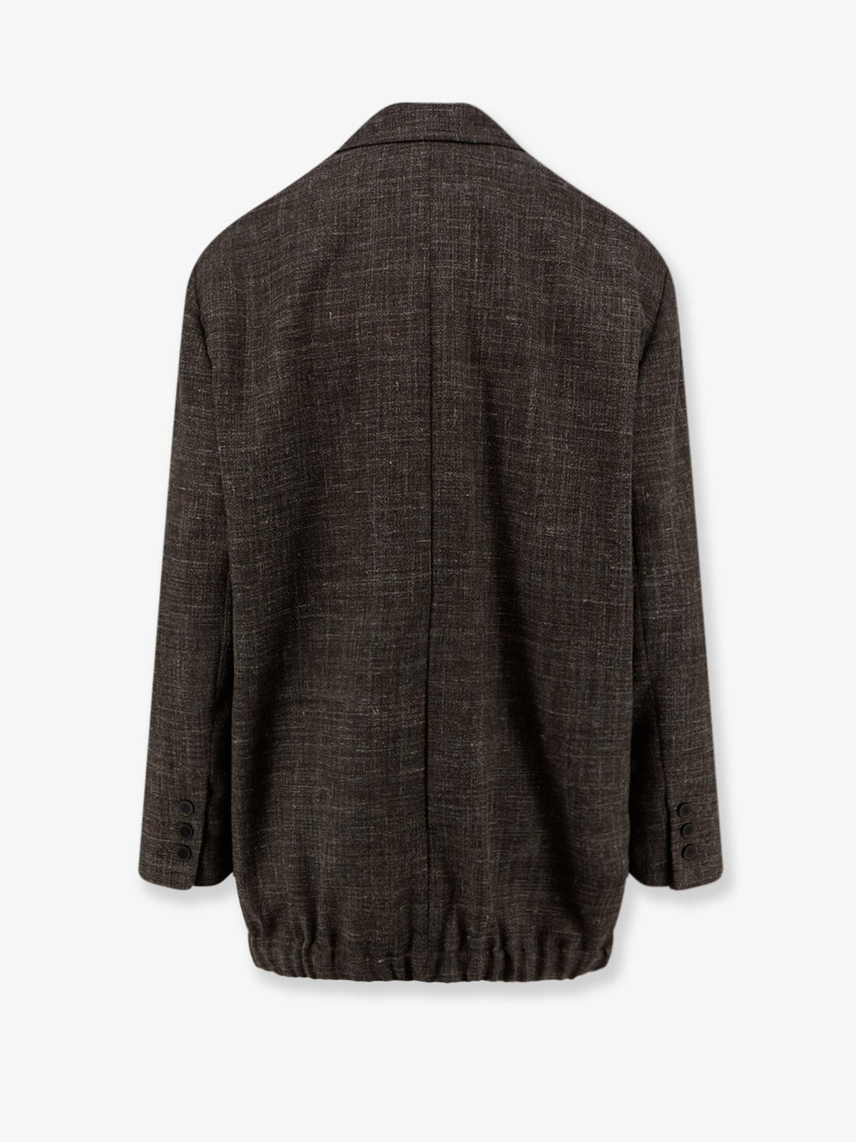 Alysi Women's Oversize Wool and Linen Blend Blazer SIGARO, view 2