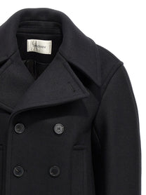 Saint Laurent Oversized Caban Coat Black
