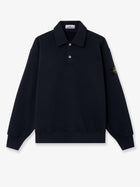 Stone Island Men's Oversized Cotton Polo Shirt Blue