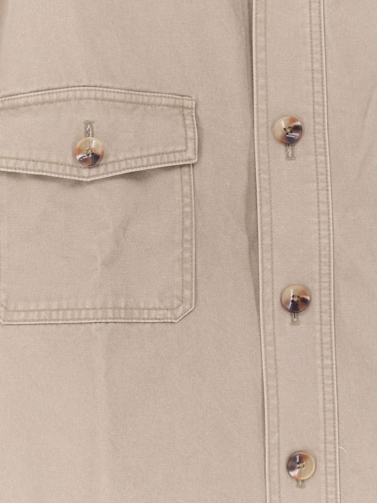 Tonywack Men's Oversized Cotton Shirt Beige, view 3