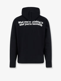 Sacai Unisex Oversized Cotton Sweatshirt Black