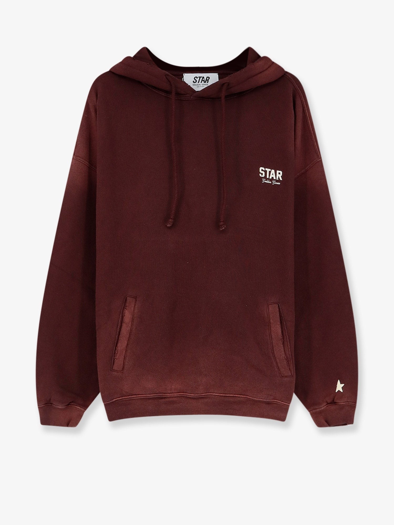 Golden Goose Unisex Oversized Cotton Sweatshirt Red