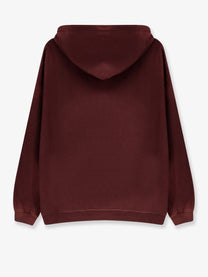 Golden Goose Unisex Oversized Cotton Sweatshirt Red