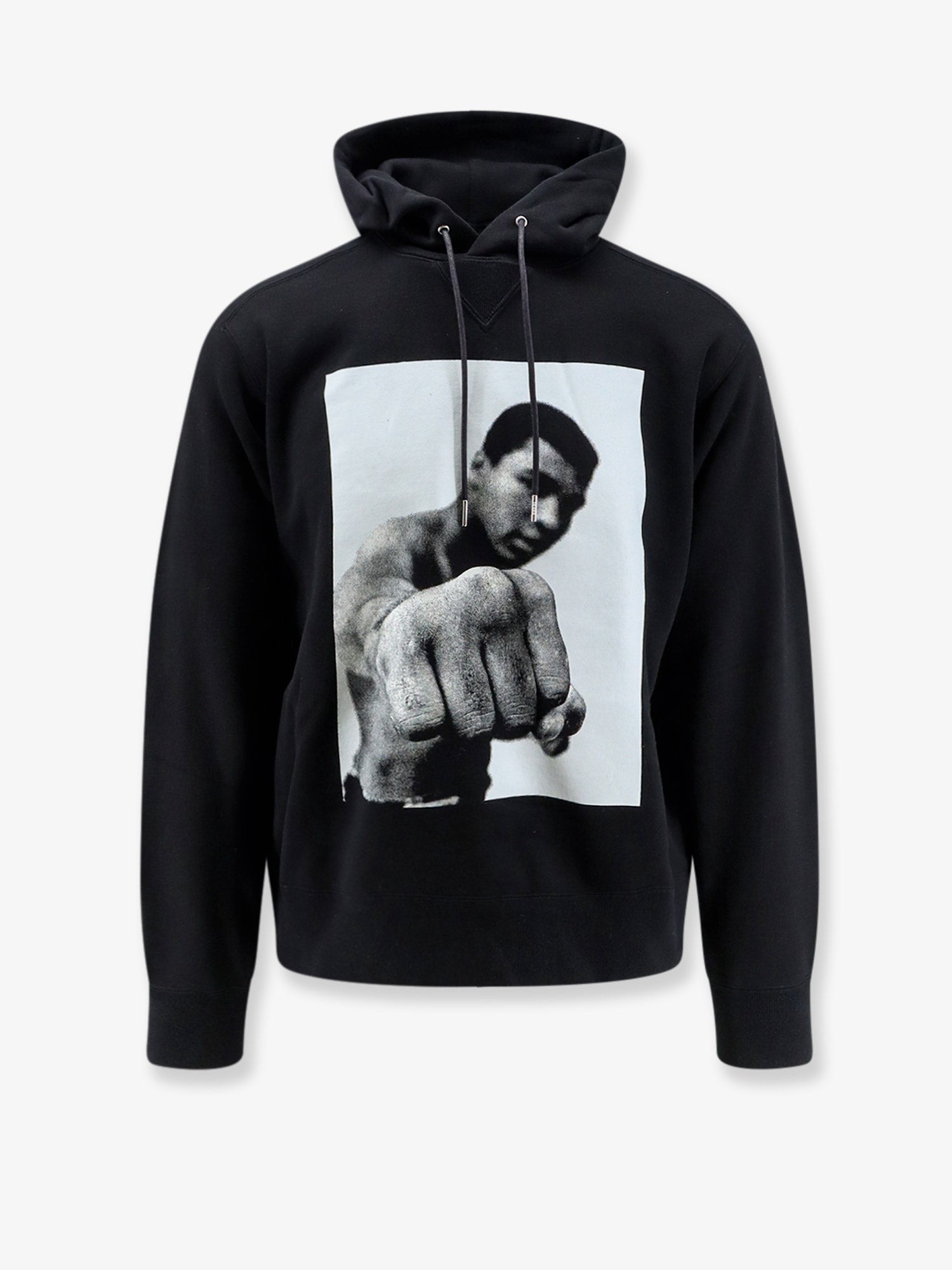 Sacai Unisex Oversized Cotton Sweatshirt Black