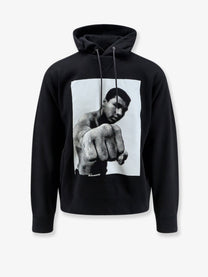 Sacai Unisex Oversized Cotton Sweatshirt Black
