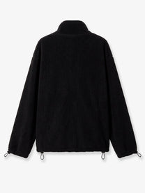 Miu Miu Women's Oversized Cotton Zip up Sweatshirt Black, view 2